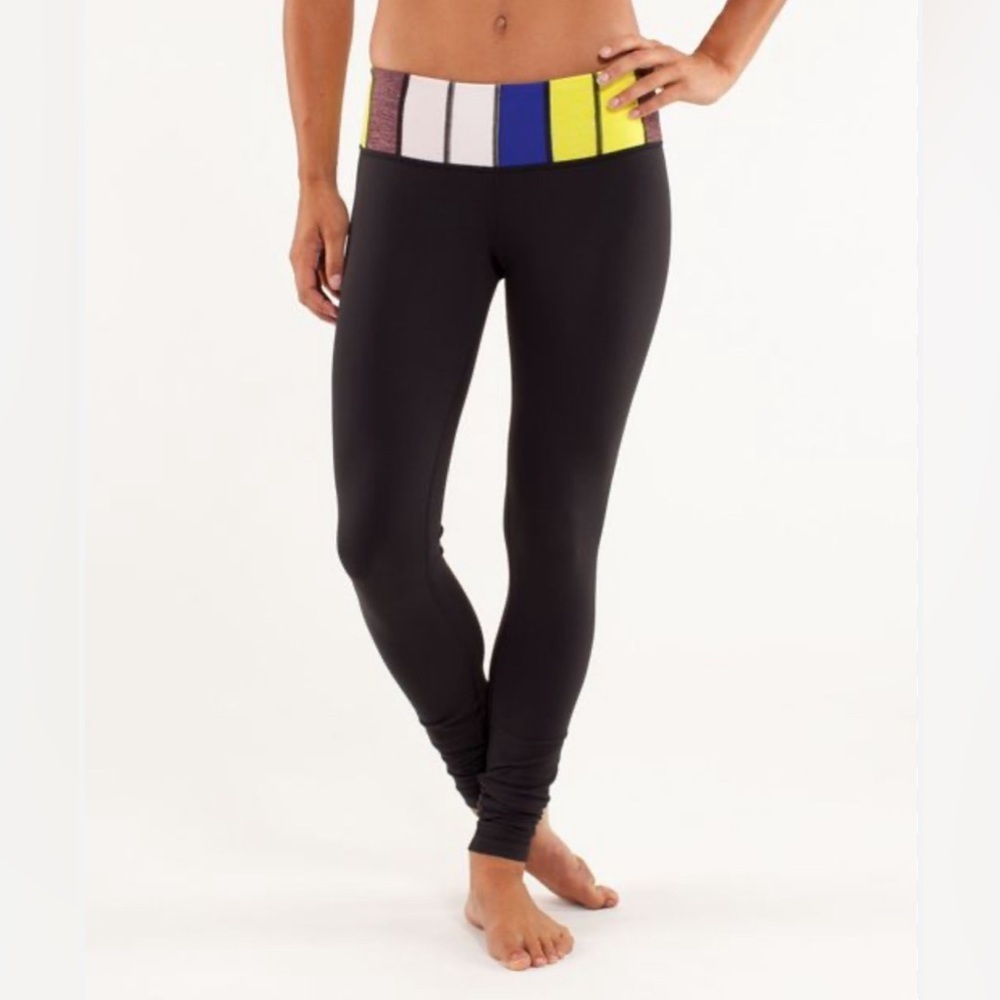 Lululemon Wunder UnderPant (Hi-Rise) Athleisure Yoga Leggings Multicolor Sz 4